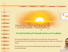 Tablet Screenshot of hochsensiblehilfe.de
